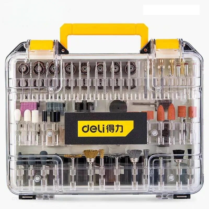 Набор инструментов Deli Tools Set 357 насадок для гравировки, шлифовки, резки, сверления DL6397
