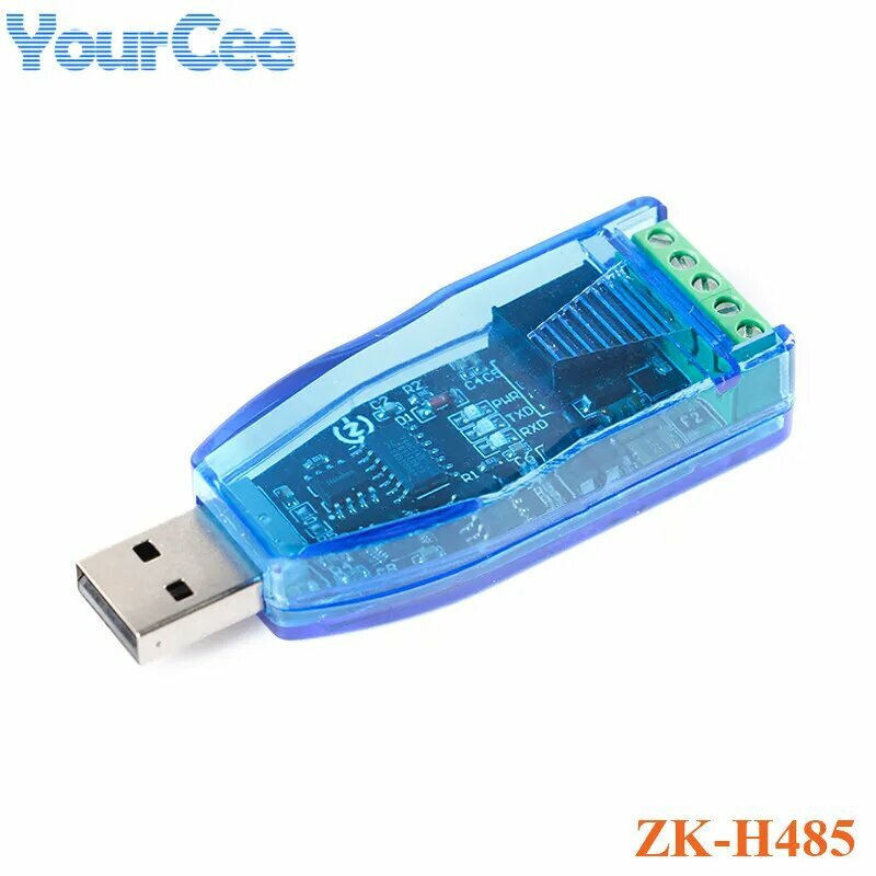 ZK-U485 ZK-H485 Промышленный преобразователь USB в RS485 Совместимость конвертера Стандартный модуль разъема RS-485, ZK-H485