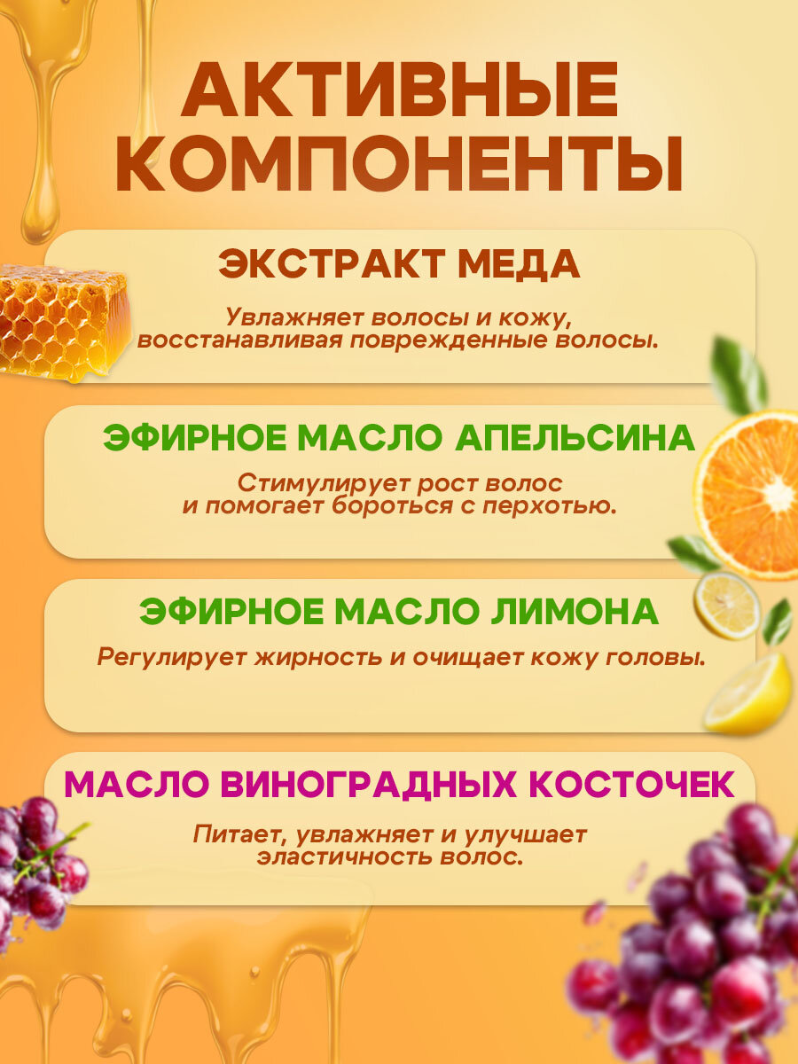 Женский твердый шампунь Мед для сухих и поврежденных волос, GreenAurum — фото 1