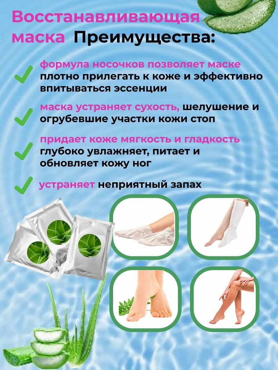 Картинки Маска для ног, Увлажнение, Питание, Восстановление.