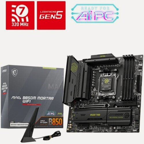 Изображение товара Материнская плата Msi MAG B850M MORTAR WIFI (AM5, mATX)