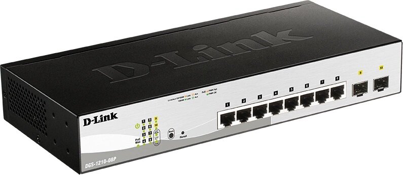 Коммутатор D-Link DGS-1210-08P/G3A