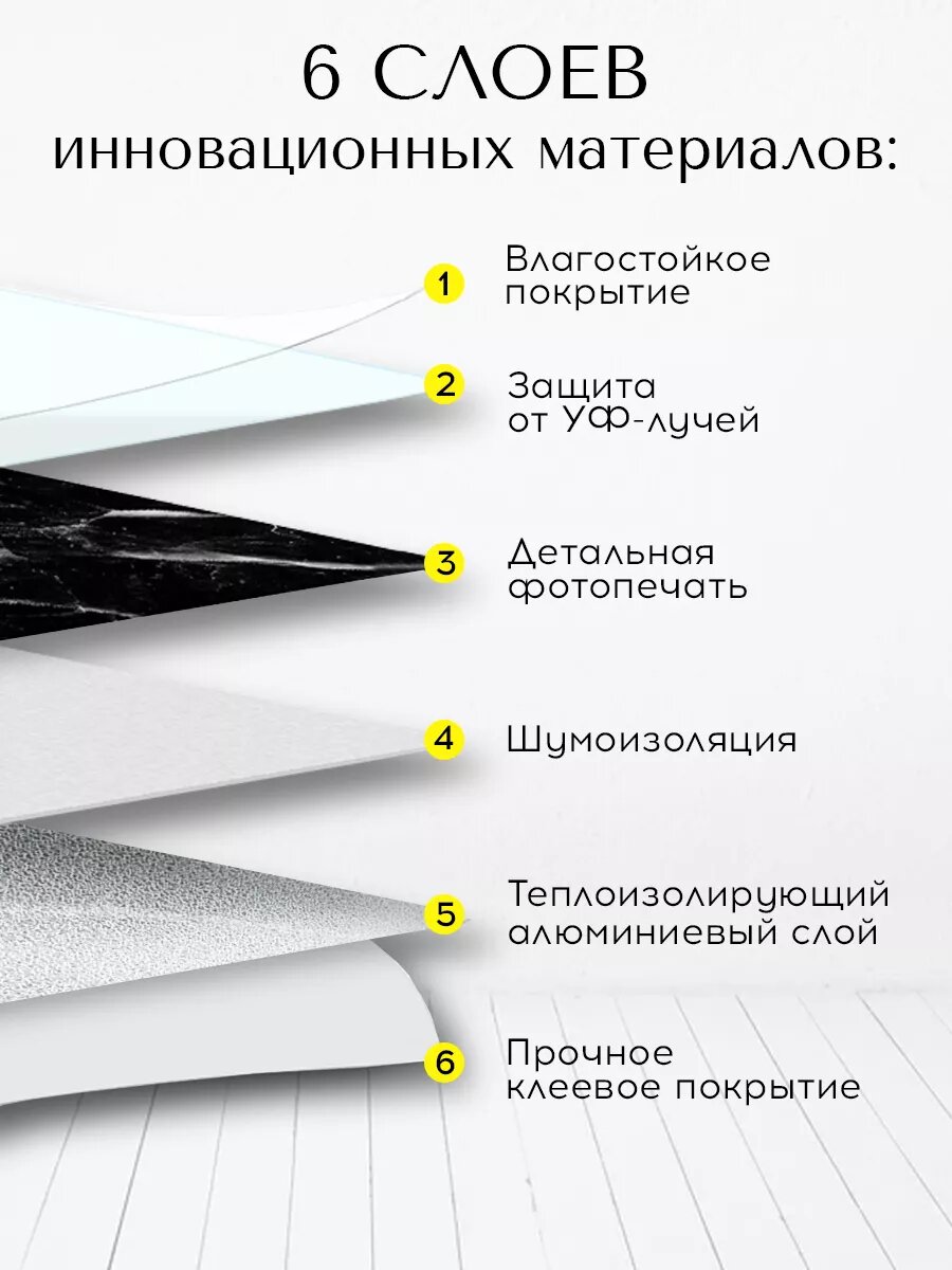 Стеновые панели Conflate самоклеющиеся, декоративные для стен 30*30 см, 20 шт, черный — фото 1