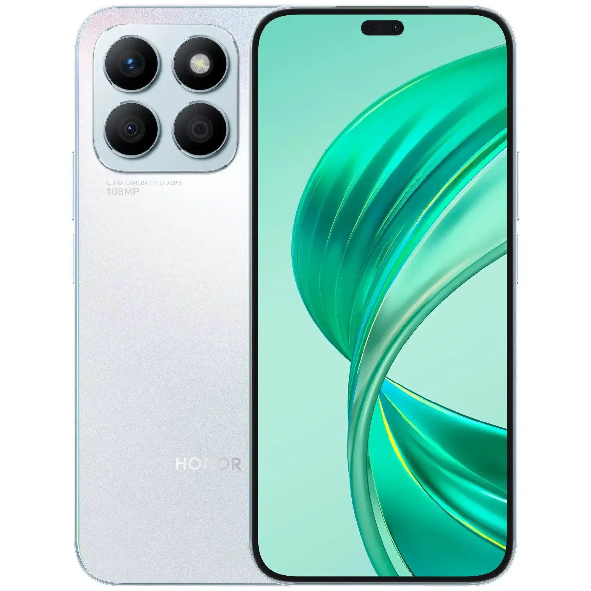 Смартфон Honor X8b, Silver, 8 GB / 128 GB, 4500 mAh, 108 MP.