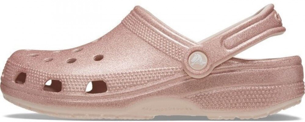 Сабо Crocs Classic Glitter Clog, размер M5W7 US, розовый — фото 1