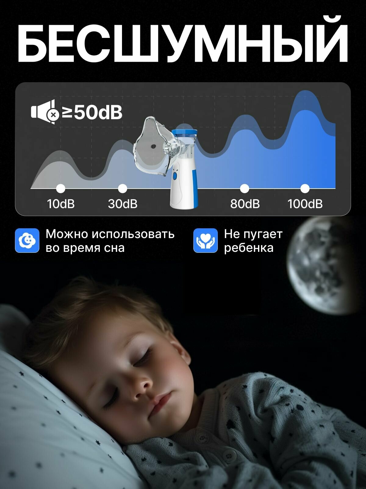 Изображение Ингалятор LIKU, портативный, ABS-пластик, двойной тип питания, белый