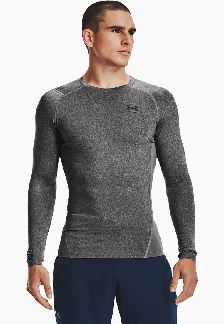 Лонгслив спортивный Under Armour UA HG Armour Comp LS, размер 46-48, , серый