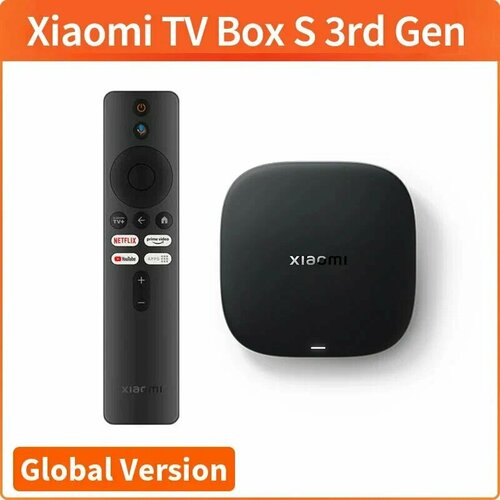 Xiaomi Mi Box S 3nd Gen (МDZ-32-АА), 2ГБ/32ГБ, 4К (3840 x 2160), HDR10, BT 5.2, Wi-Fi 2.4/5GHz, EU