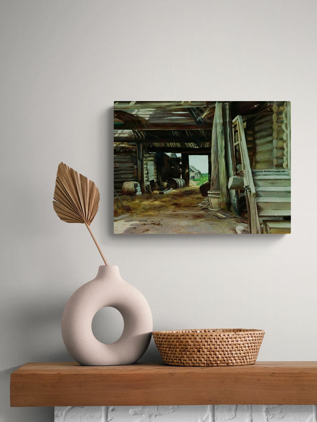 Крыжицкий Константин Яковлевич "Двор" 40х30 см — фото 1