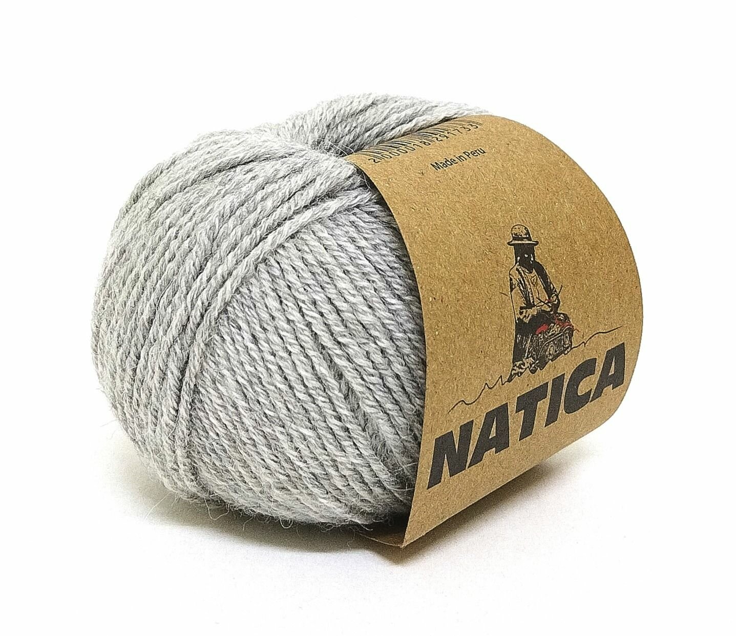 Пряжа Kutnor Natica 434 (5 мотков по 50г/100м) светло-серый