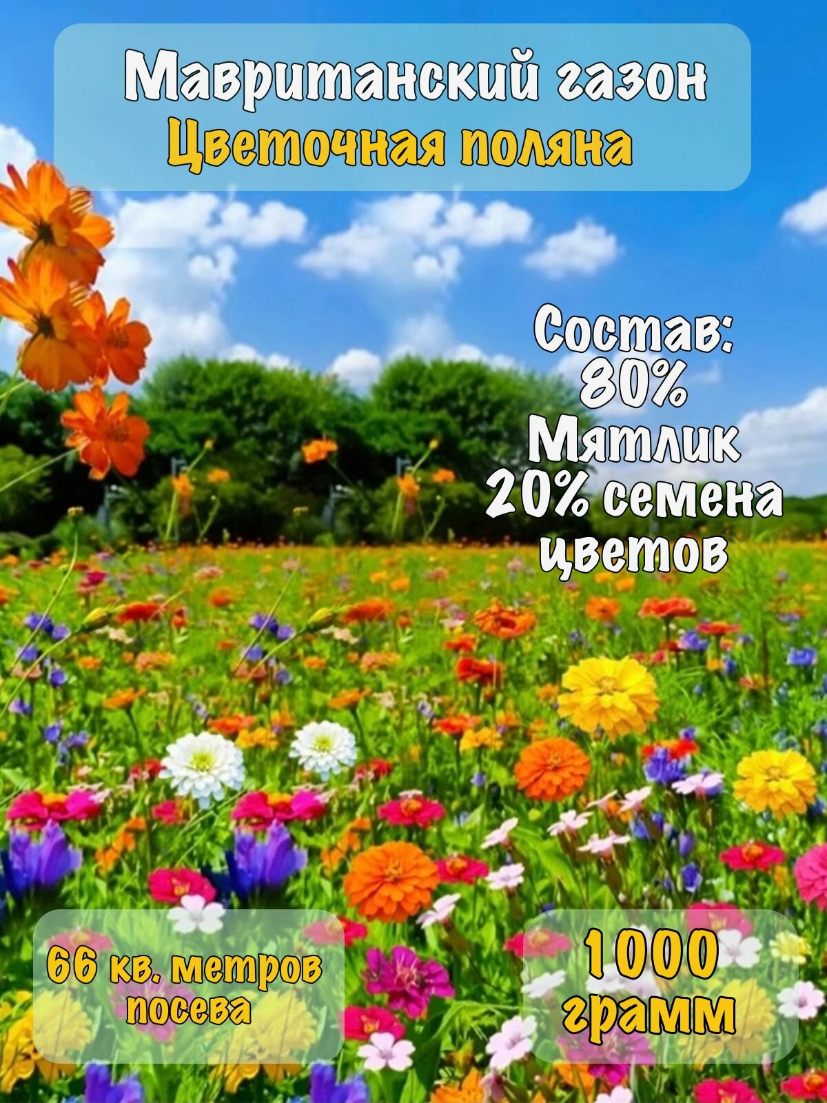 Семена Мавританский газон 