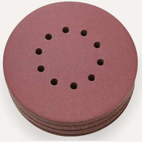 Изображение товара Шлифовальные круги Vitatools 225 мм, для жирафа, Р240, 10 шт, 10 отверстий R-225-P240-10-10