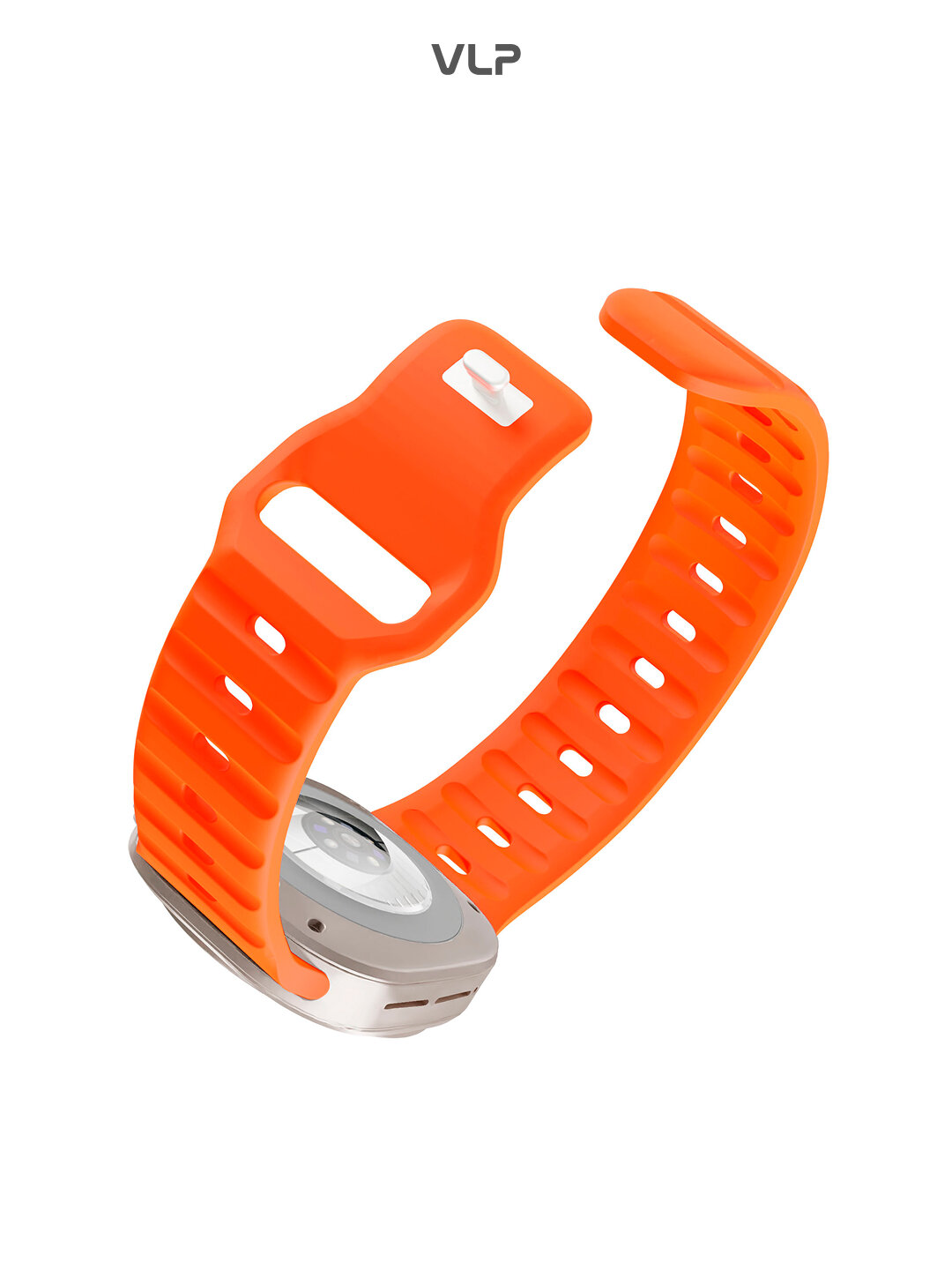 Ремешок для Samsung Galaxy Watch Ultra 47 мм VLP Pulse Band, оранжевый — фото 1