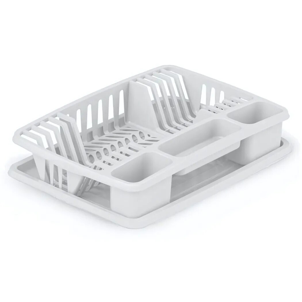 Сушилка для посуды «Фланто» 50,8х33,8см, белая, удобная и практичная