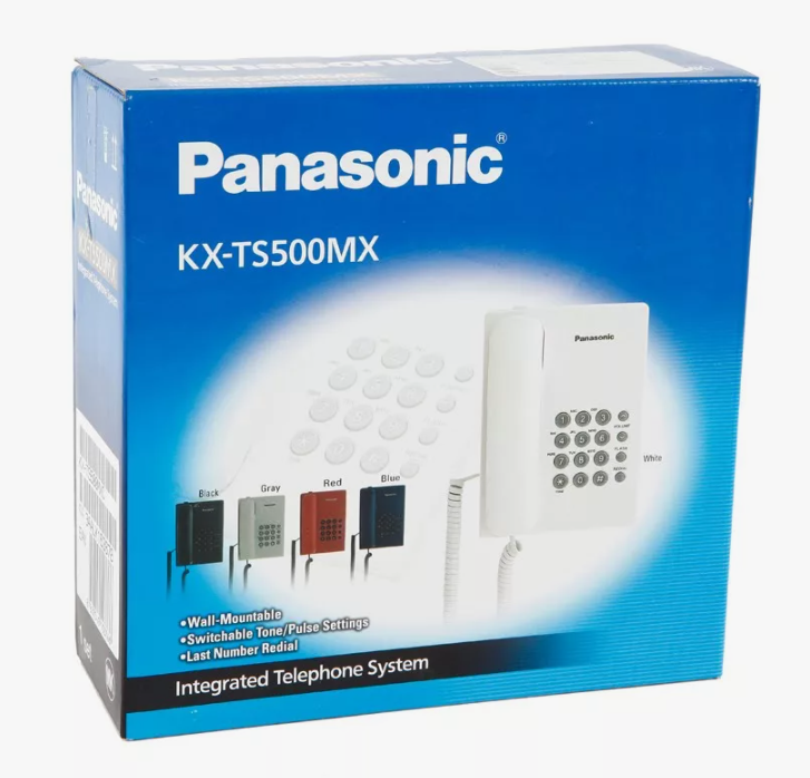 Телефон стационарный проводной Panasonic MX-500 белый 1 трубка — фото 1