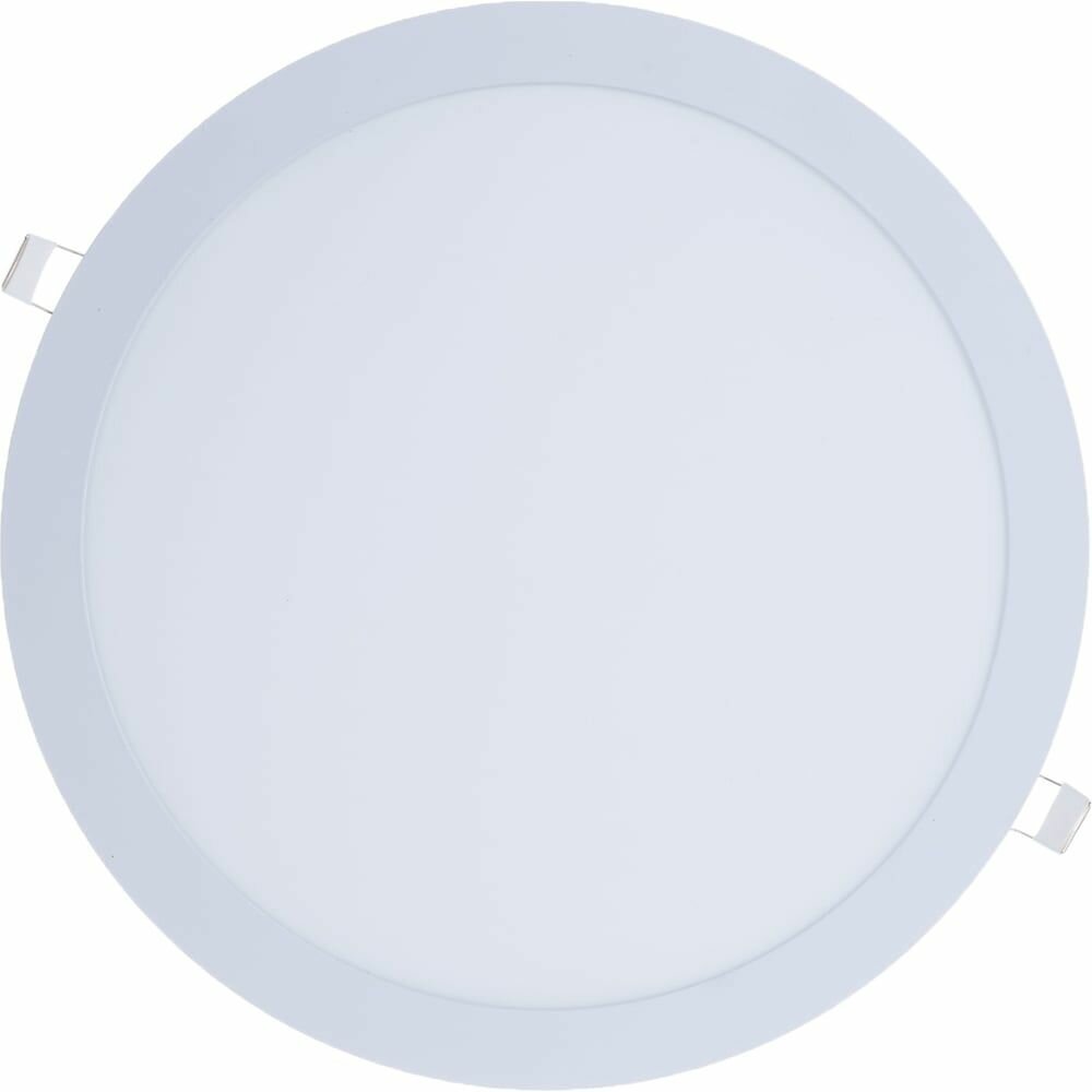 Светильник светодиодный RLP 24Вт 4000К IP40 1440лм 230В 300мм круглый встраив. панель бел. IN HOME 4690612007991