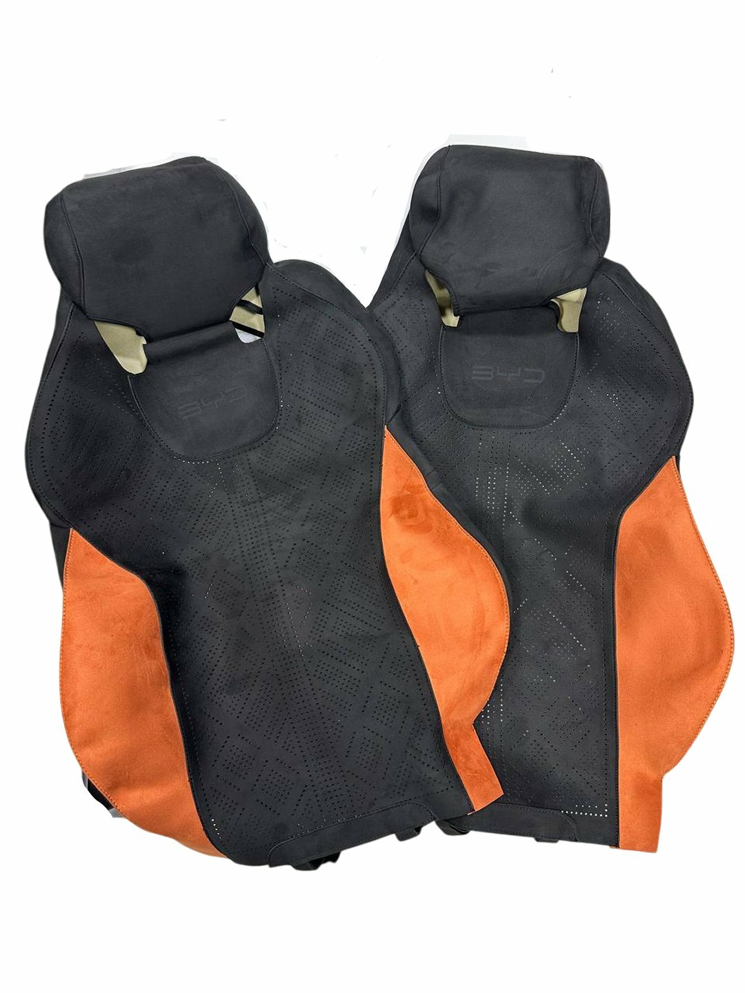 Чехол "BYD YUAN UP", для автомобильных сидений, черно-оранжевые