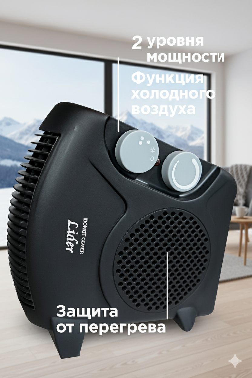 Тепловентилятор Lider — тепло, и комфорт в любое время, года — фото 1