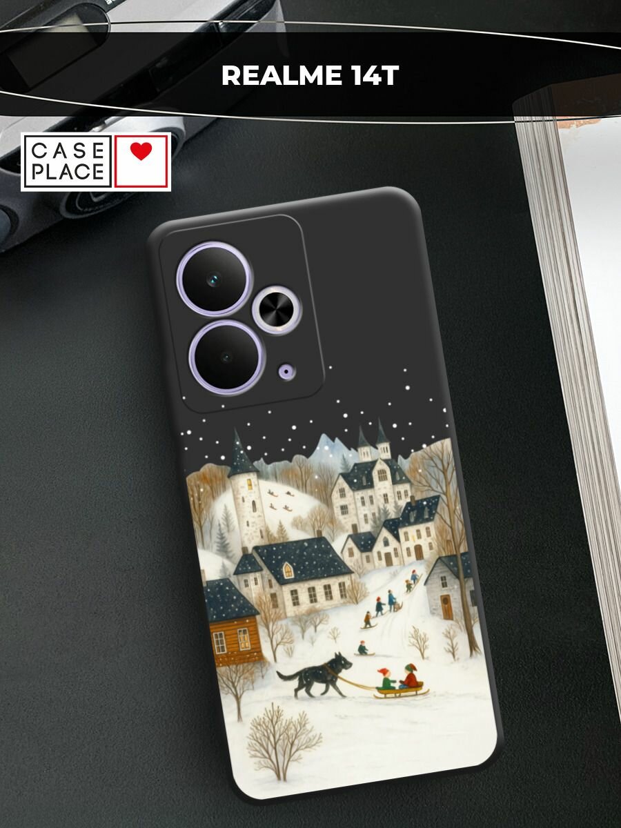 Чехол на Realme 14T / Реалми 14Т с принтом "Зимняя сказка"
