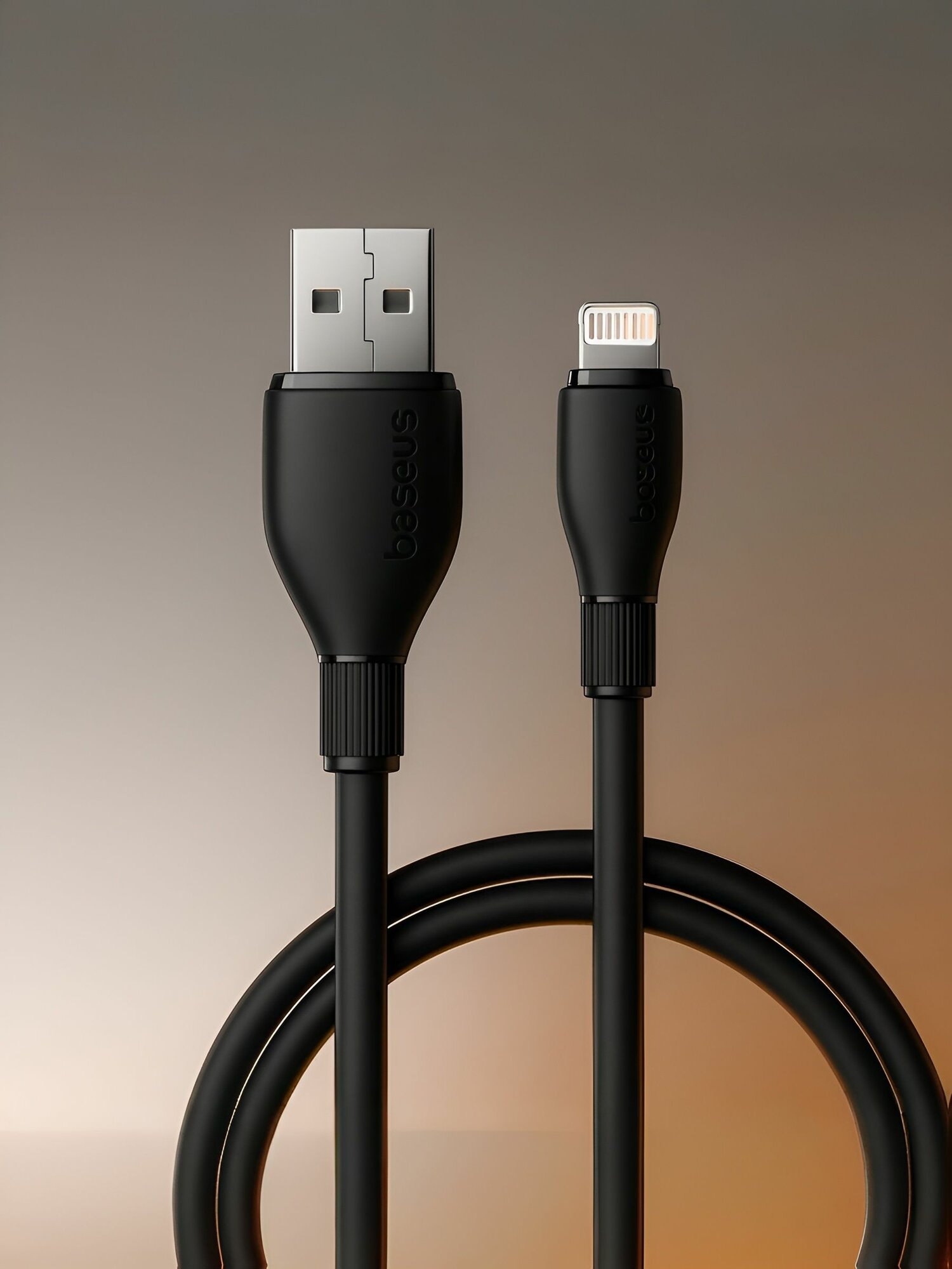 Baseus кабель для быстрой зарядки iPhone, lightning кабель USB, 1.2 м — фото 1
