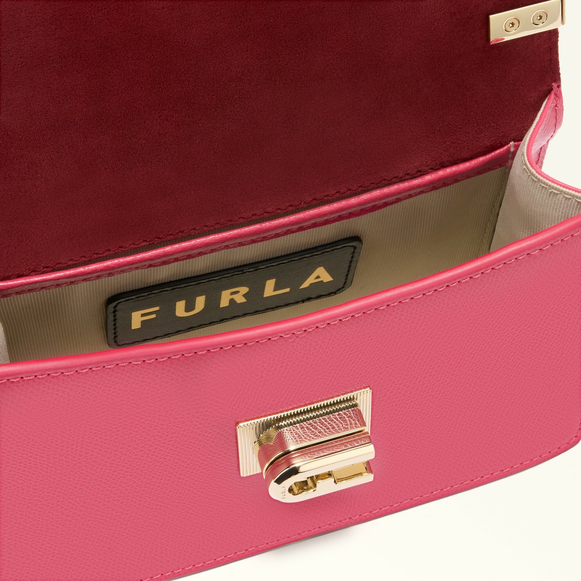 Сумка кросс-боди FURLA FURLA 1927 MINI CROSSBODY 20, фактура зернистая, розовый — фото 1