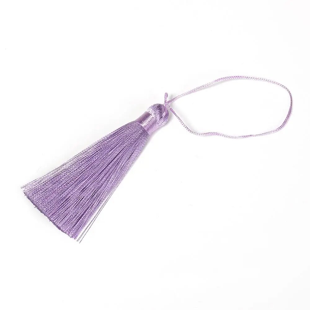 Сиреневый кисточный подвес для рукоделия, light purple