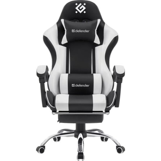 Компьютерные Кресла Xiaomi Кресло геймерское Defender Tios Чер/бел, класс3, PU, подножка
