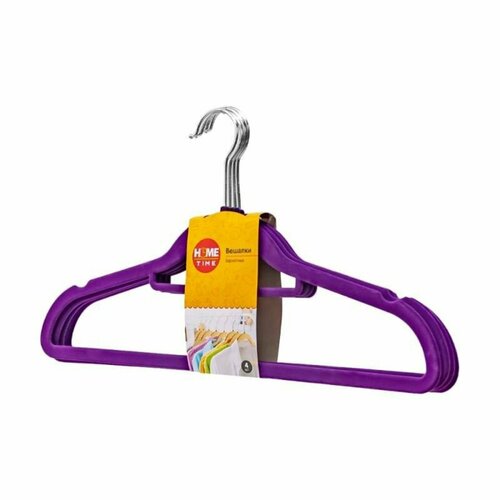 Вешалки бархатные Home Time 4 шт 629₽