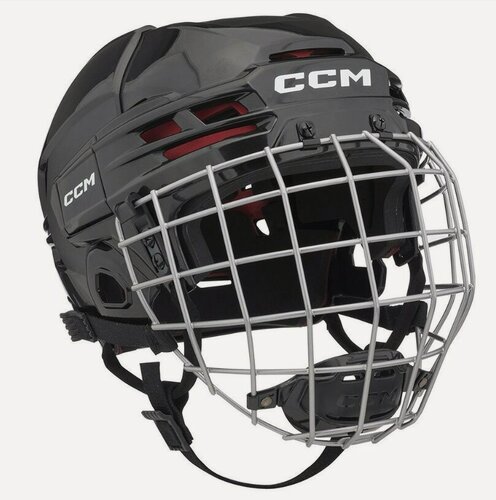 Изображение товара Шлем игрока хоккейный защитный с маской CCM HTC 70 SR BK, размер S (52.5-57 см), взрослый, черный