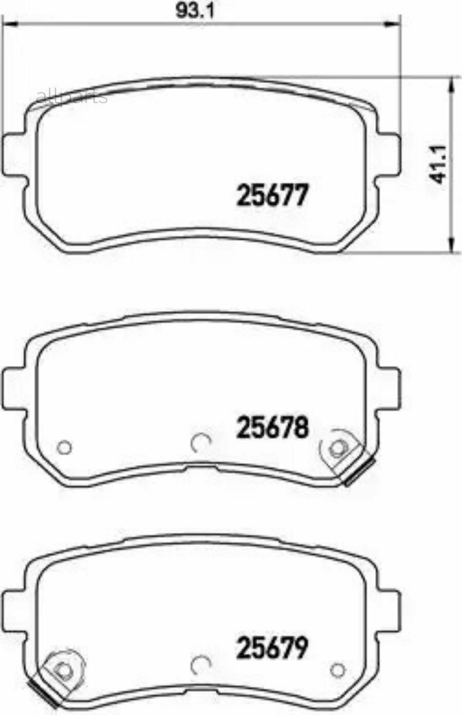 BREMBO P30068 Колодки тормозные