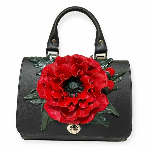 Сумка бочонок Pelle Volare, черный