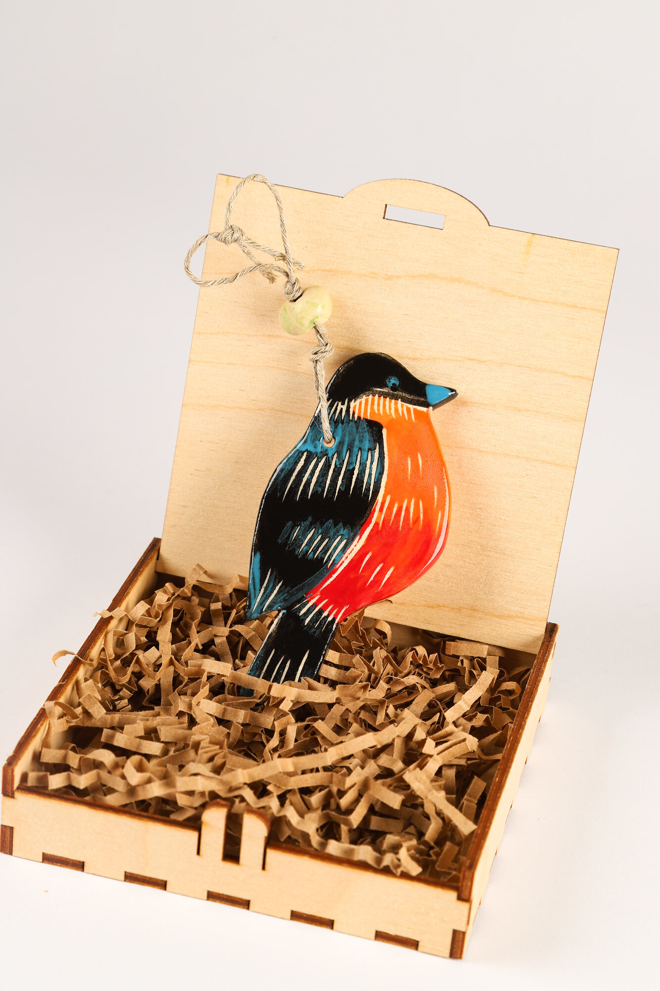 Ёлочная игрушка Снегирь — фото 1