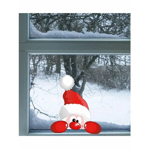 Новогодняя наклейка на окно для интерьера Новый год 2024 216₽