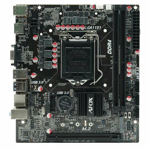 Материнская плата Afox IB250-MA4-V2 LGA1151 Intel B250 Micro-ATX RTL IB250-MA4-V2 9390₽