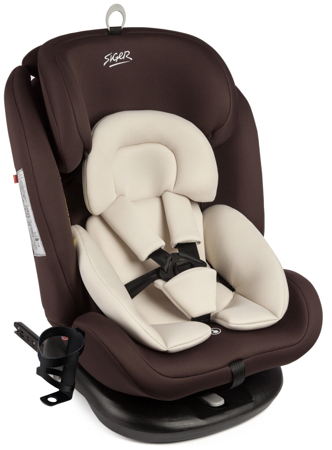 Автокресло Siger Престиж Isofix Lux  гр 0  I II III  шоколад  KRES3946 