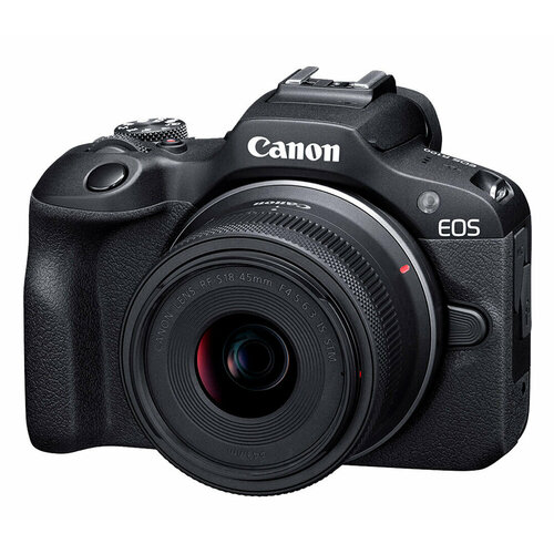 Беззеркальный фотоаппарат Canon EOS R100 kit RF-S 18-45mm f45-63 IS STM черный 6052c012 73831₽