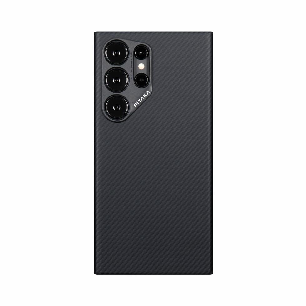 Чехол PITAKA MagEZ Case 4 для Samsung Galaxy S24 Ultra, цвет: черный/серый