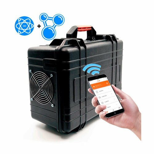 Промышленный портативный генератор озона и ионов (озонатор-ионизатор воздуха) DobroЗон V-40/20(TUYA) (C74682RP) с управлением TUYA Wi-Fi и датчиком