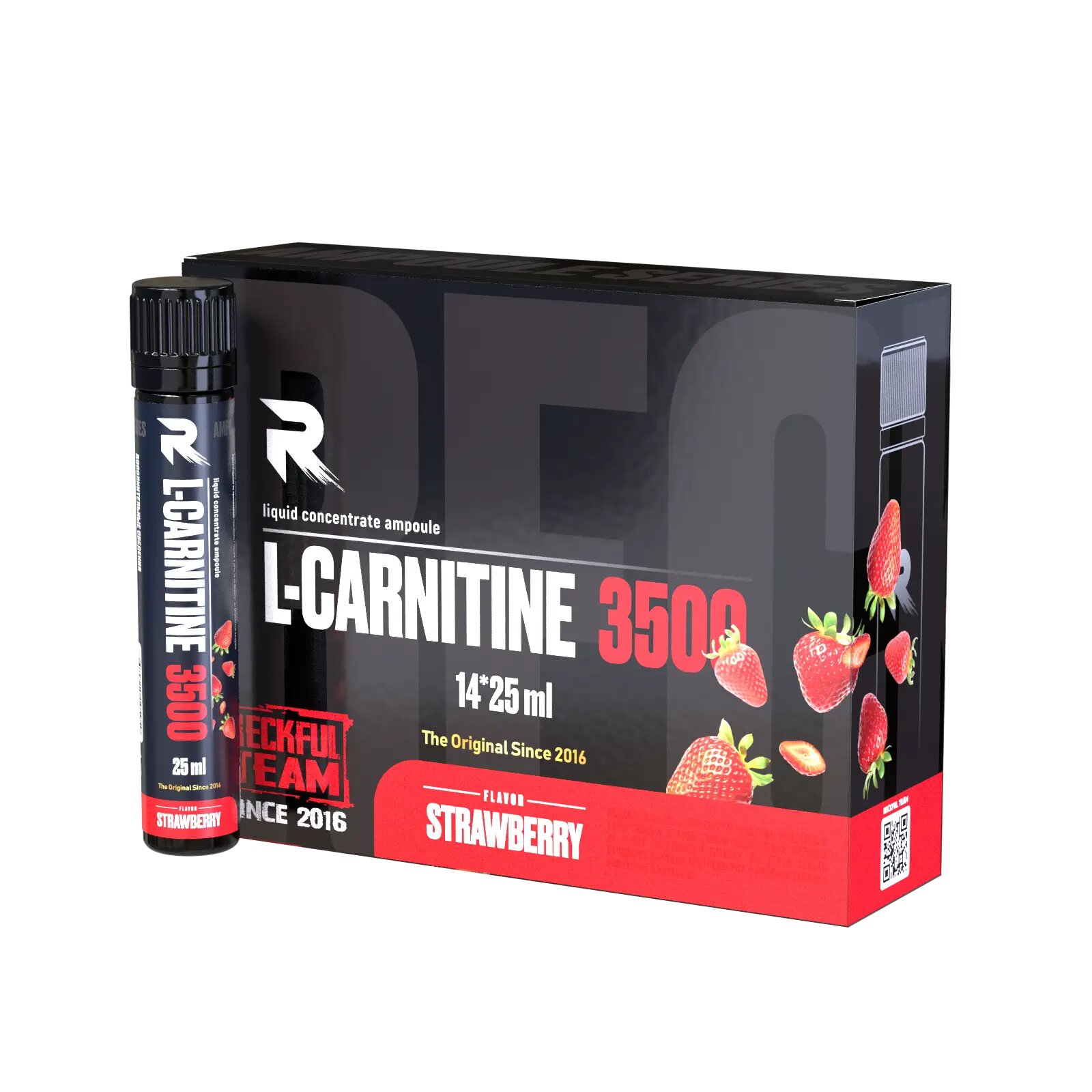 RECKFUL L-Carnitine 3500mg 25 ml 14 шт. в упаковке Клубника