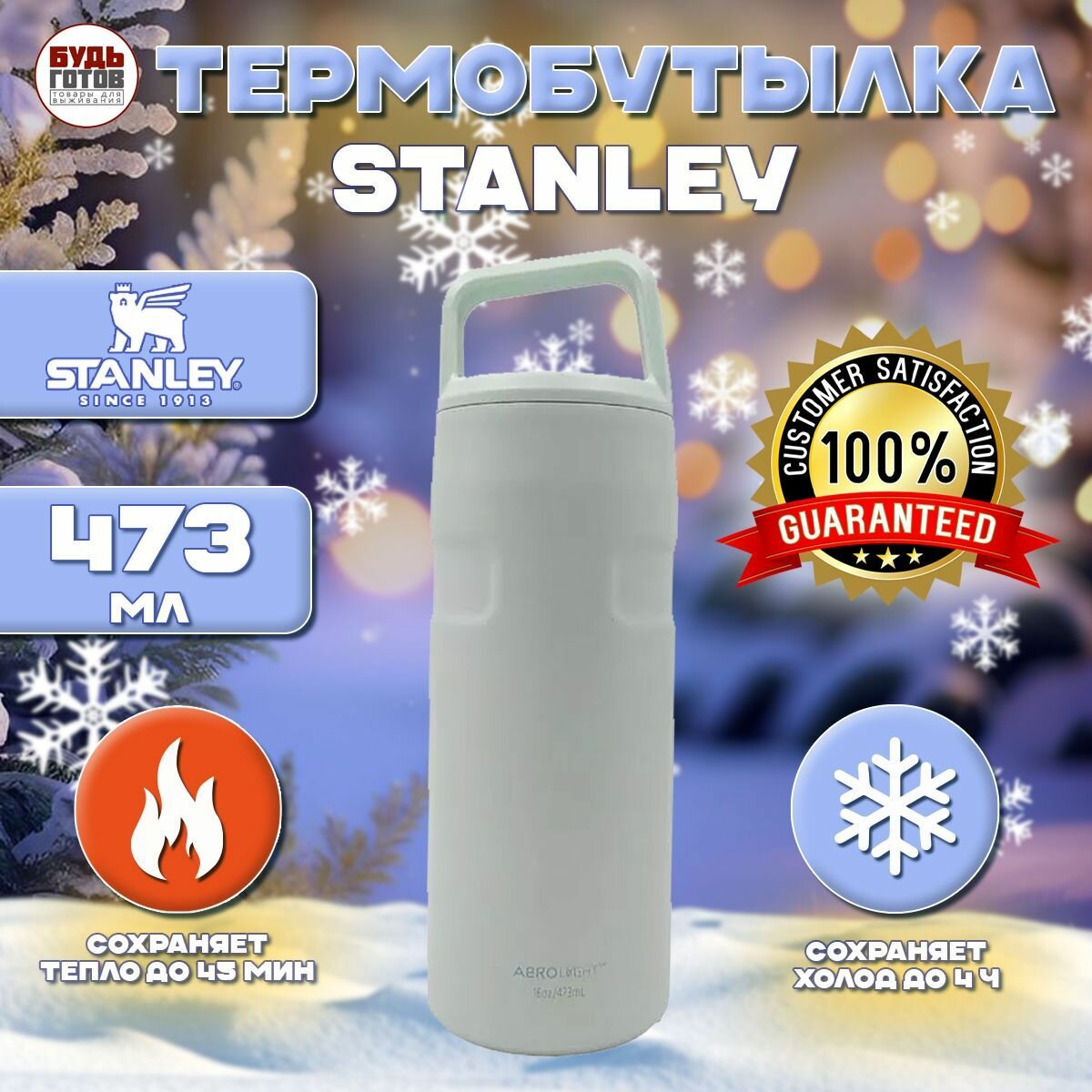 Термобутылка Stanley Iceflow bottle aerolight 473 мл термокружка