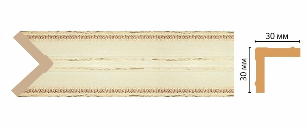 Угол Decomaster 116-1028 ДМ В30хШ30хД2400 мм / Декомастер.
