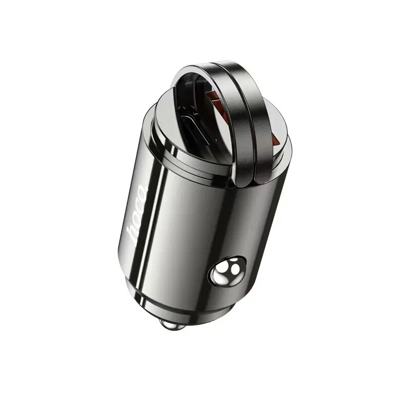 Автомобильное зарядное устройство Hoco DZ7 MINI 20W Type-C+USB, PD20W+QC3.0, черный — фото 1