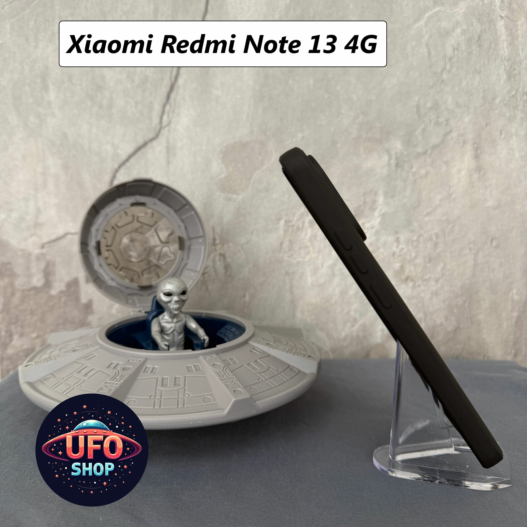 Изображение Чехол-накладка для Xiaomi Redmi Note 13 4G (Сяоми Редми Ноут 13 4 Джи), тонкий, защита модуля камер, 20000035, черный