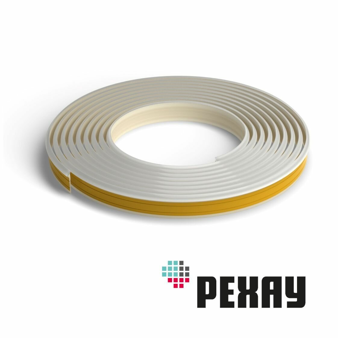 Отделочный Профиль Плинтус уплотнитель для столешниц РЕХАУ CLEAR Line, Белый, 5 метров