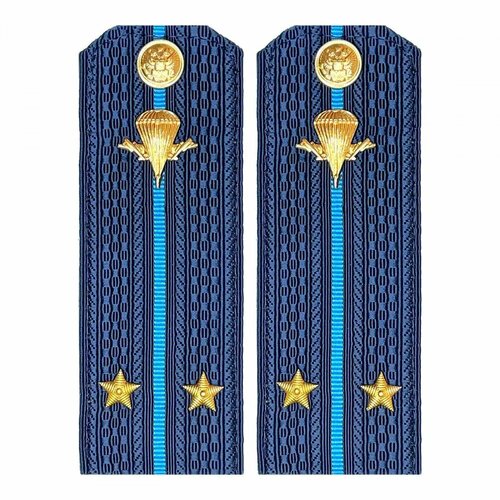 Погоны Мо Вдв синие Лейтенант в сборе Пластиковые