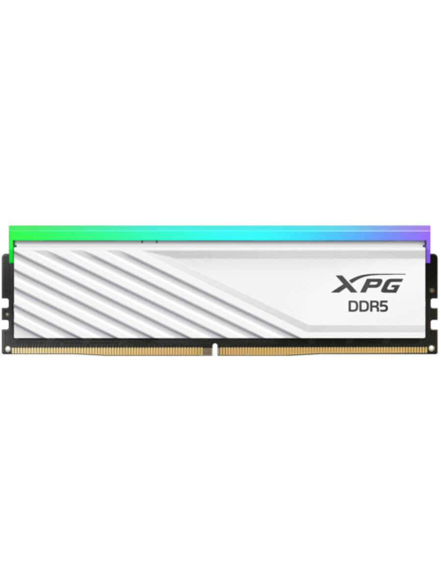 Модуль памяти DDR5 16GB ADATA XPG Lancer Blade RGB white PC5-51200 6400MHz CL32 1.4V - фото №1