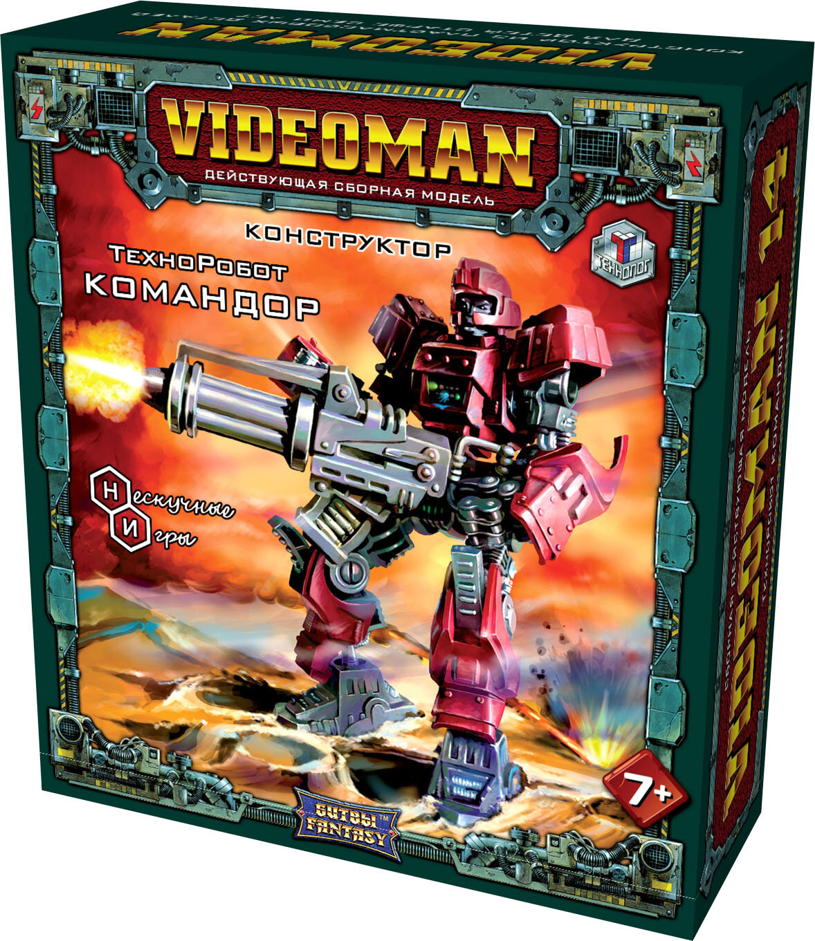 Технолог. Битвы Fantasy Videoman 14 Техноробот "Командор" подвижная модель боевого киборга