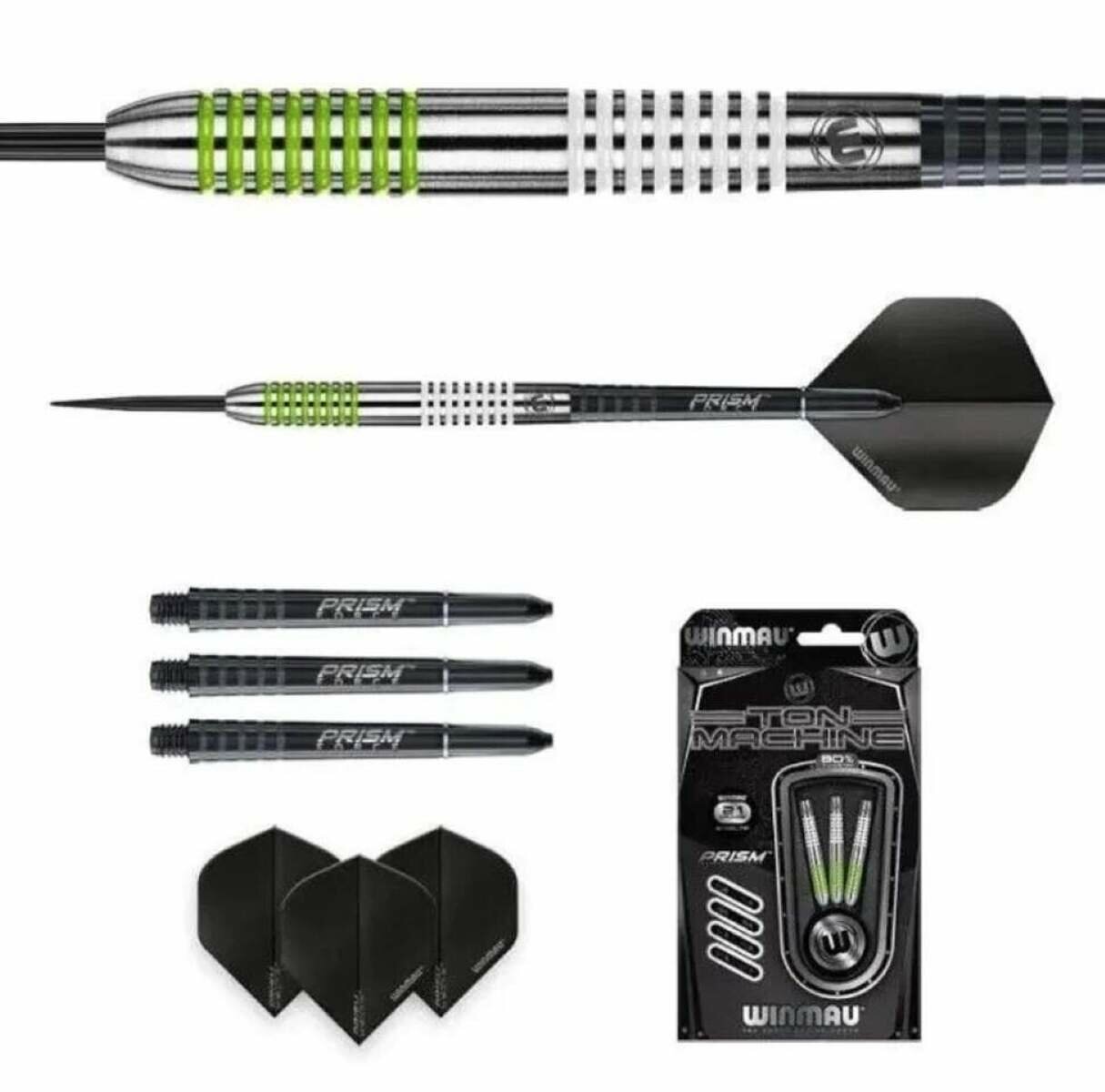 Дротики для дартс профессиональные Winmau Ton Machine 21 г, вольфрам (1750) — фото 1