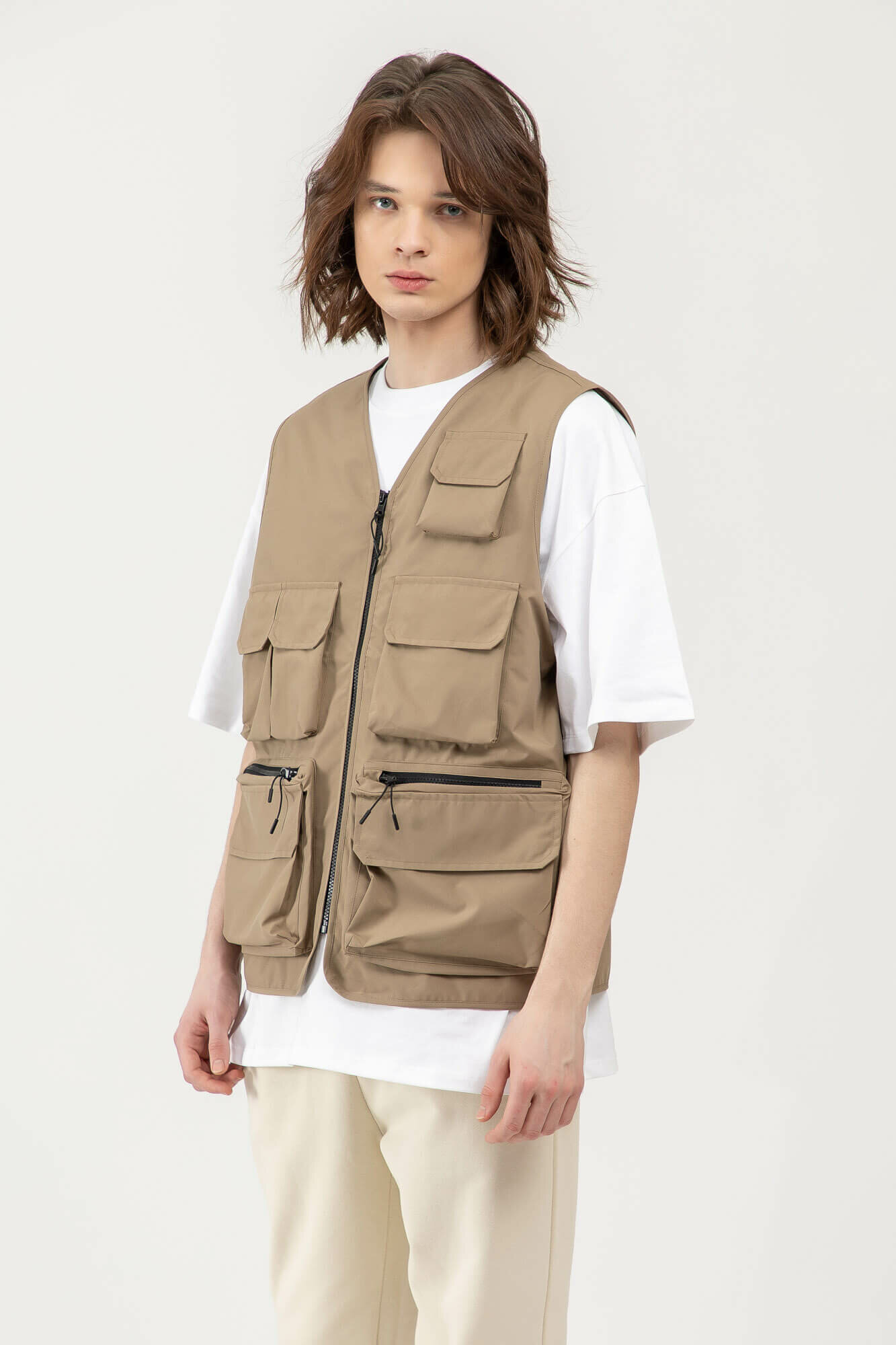Жилет спортивный TERRA PRO, размер M, beige