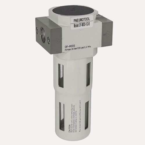 Изображение товара Фильтр влагоотделитель PI TOOLS OF-PIT-MIDI-G1/2", 3000 л/мин, металлический корпус, от 0 до 16 Бар, Арт. 5889